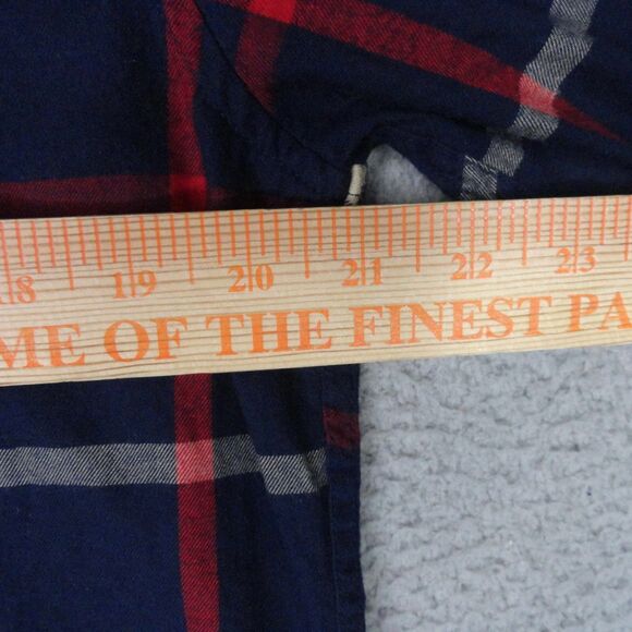 J Crew Shirt Mens Medium Blue Plaid Brushed Twill Classic Fit Button Down Preppy - Picture 8 of 12